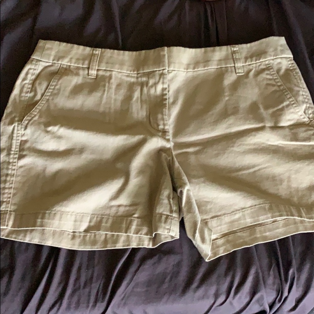 J Crew Tailored Shorts Khaki
